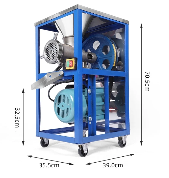 High Efficiency Commercial Pure Copper Motor Electric Chicken Duck Fish Bone Crusher Small Domestic Meat Grinder Pepper Grinder