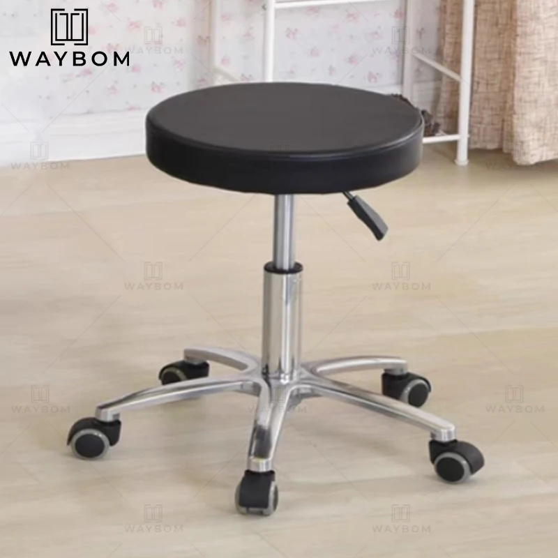 Hot sell  salon stylist chair black Salon Furniture hair salon stool Height adjustable beauty stool barber master stool