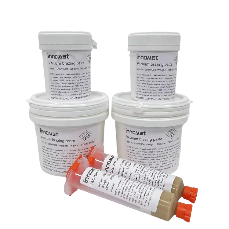 INNOMAT AgCuInTi Vacuum Activated Welding Fluxes PCD/CVD Solder Paste for Brazing