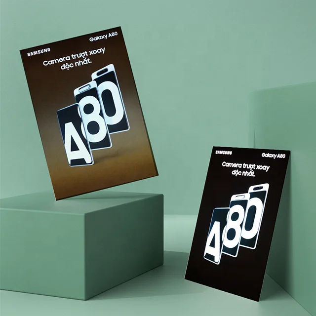 flash glow indoor outdoor advertisement poster EL sheet for advertisement light box menu bill hotel brochure