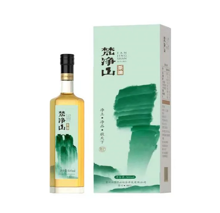 Use High-quality Raw Materials To Make Edible Oil Glass Bottled Oil Gift Packaging Food Camellia Oil For Sale
