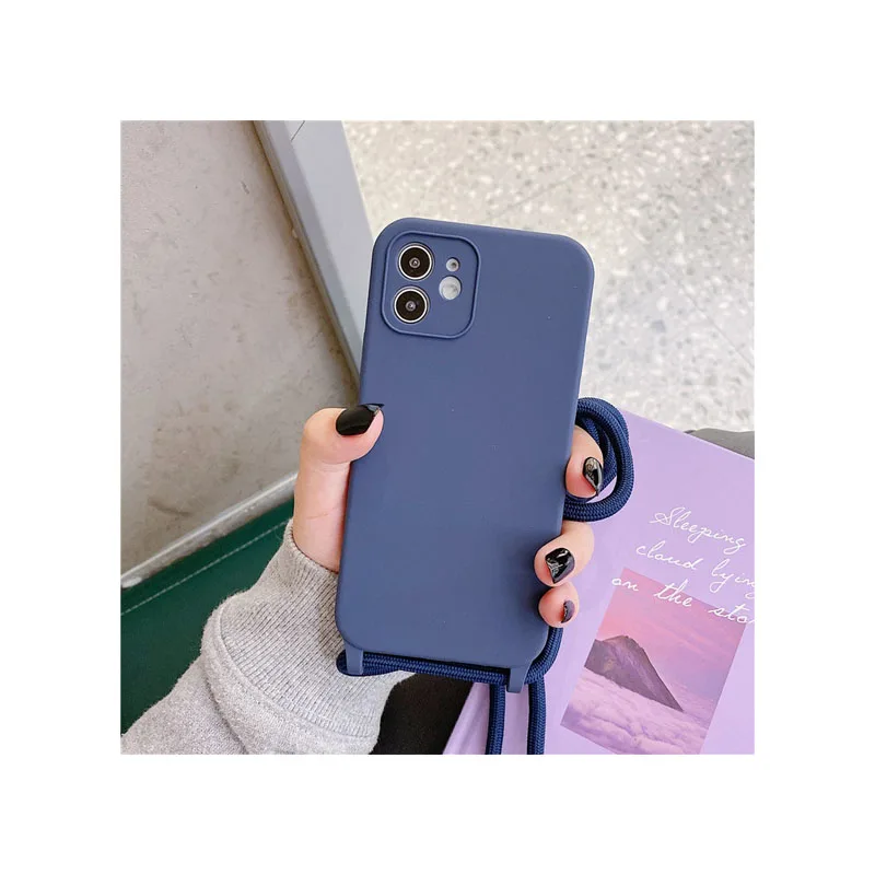 Factory direct sale multi-effect flat soft silicone necklace phone case