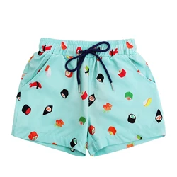 Holiday beach wear quick dry custom design swim trunks summer baby kids toddler boys swim shorts