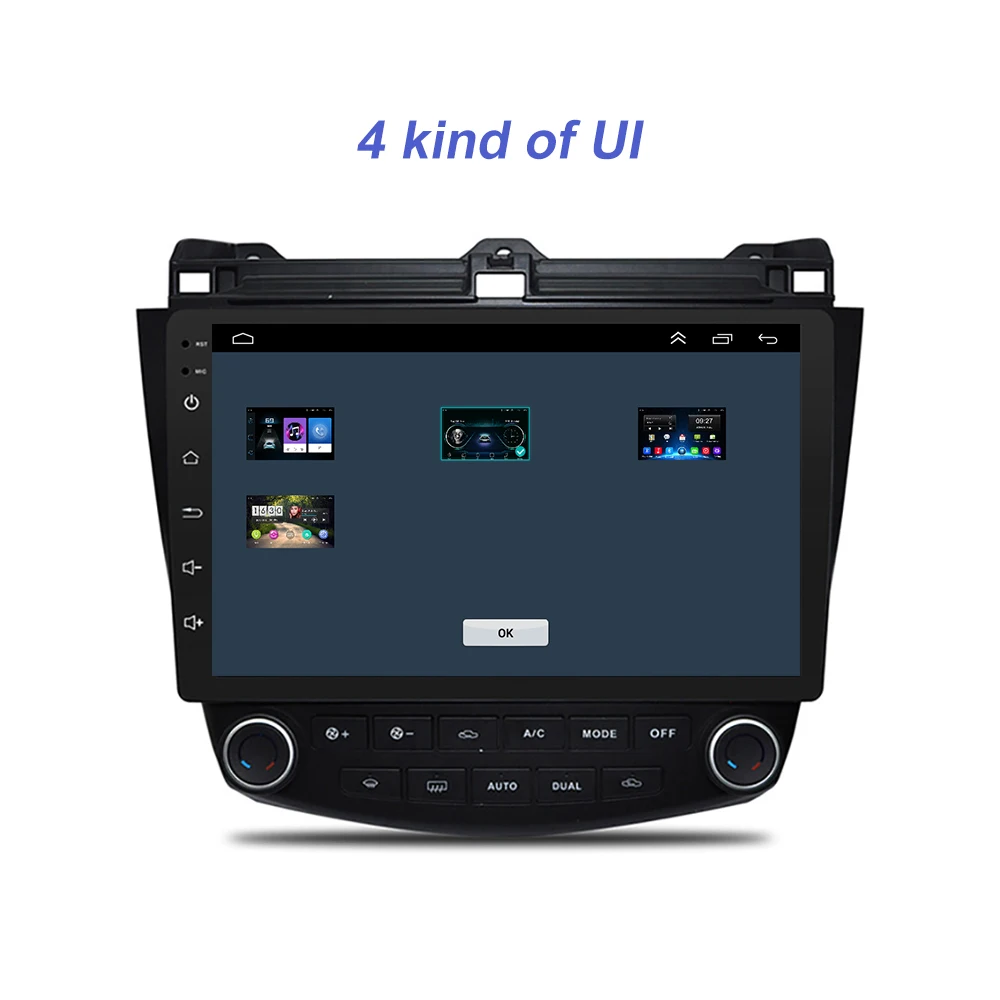  Hot sale Car DVD video multimedia player For Honda Accord 7 2003-2007 Multimedia Player 10.1