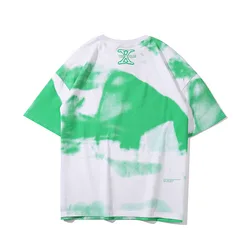 YIZHIQIU 2020  High Quality Hip Hop Tye Dyed Designers Men T Shirt Cotton