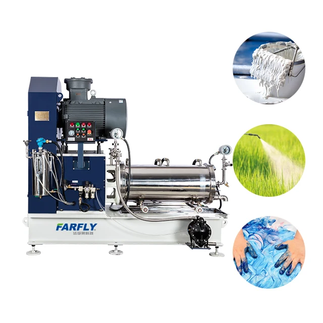 FSP60 37kw Disc type High flux horizontal sand mill for SC production line