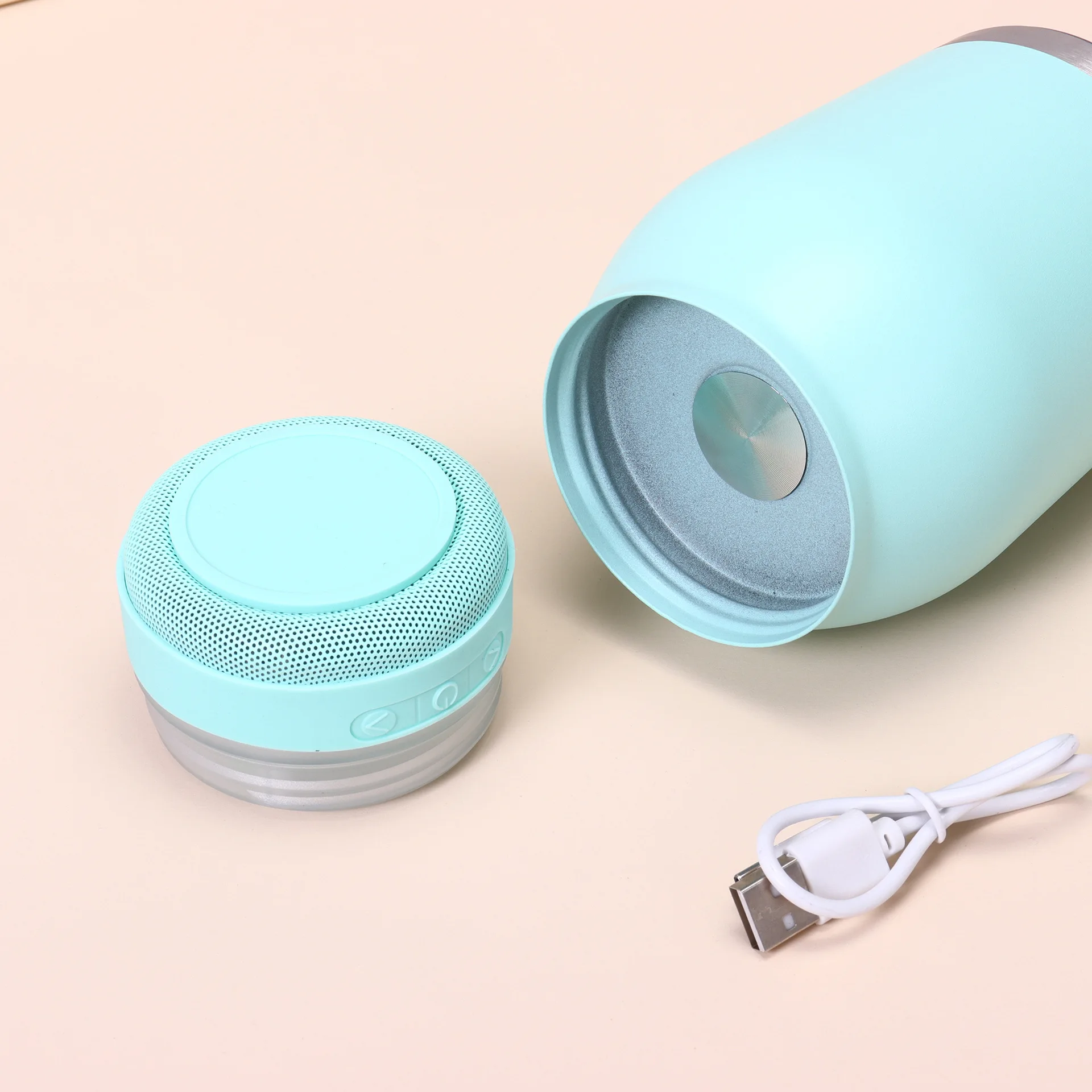 12oz wine tumbler wholesale type C blue-tooth speaker tumbler powder coated cups with lid smart cups for camping travel mugs
