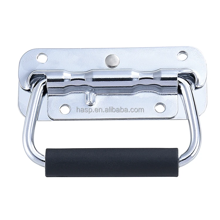 Hot sale Chrome Plated Flight Case Hardware Accessories Luggage case folding Lifting Pull handle metal handle