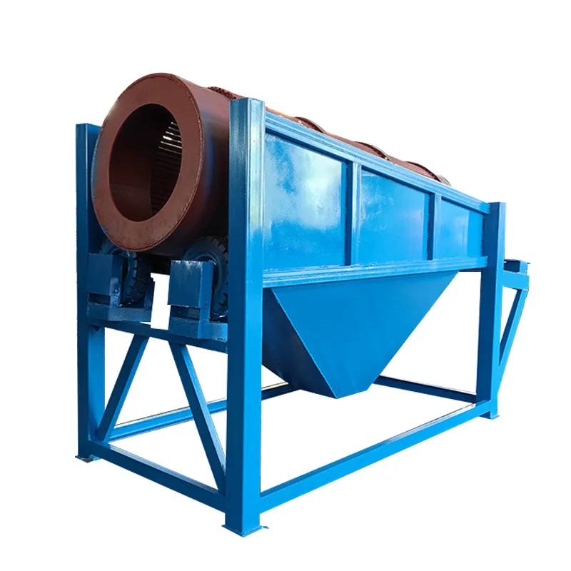 wood chip filtering machine, sawdust rotary drum screen, wood powder cylindrical screening machine