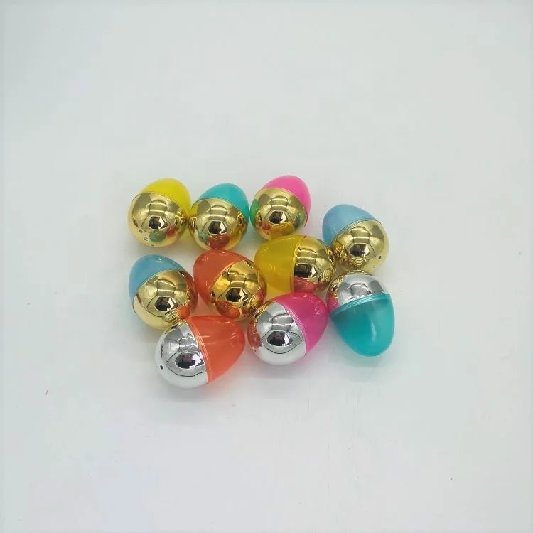 
best sale half transparent half egg plastic easter eggs 