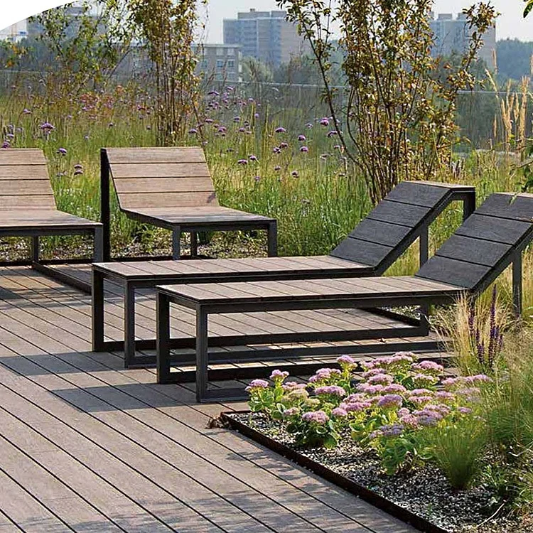 Outdoor Non-slip Hardwood Bamboo Decking for home garden with waterproof