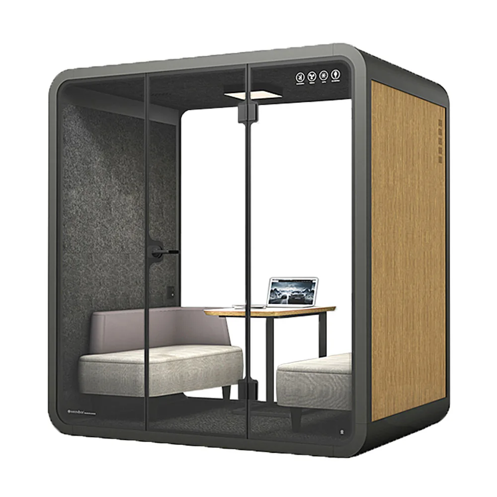  Подвижная Звукоизоляционная стеклянная офисная камера Soundbox звукоизоляционные подставки для офисной телефонной
