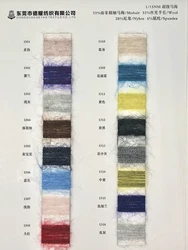 13s/1 - 33% South Africa Fine Mohair 33% Filament Wool 28% Nylon 6% Spandex Blended Yarn supplier for knitting sweater blanket
