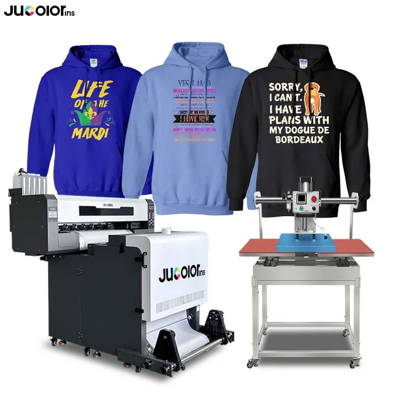 Jucolor high speed 2-4pcs 3200 head 60cm DTF printer for any fabric printing