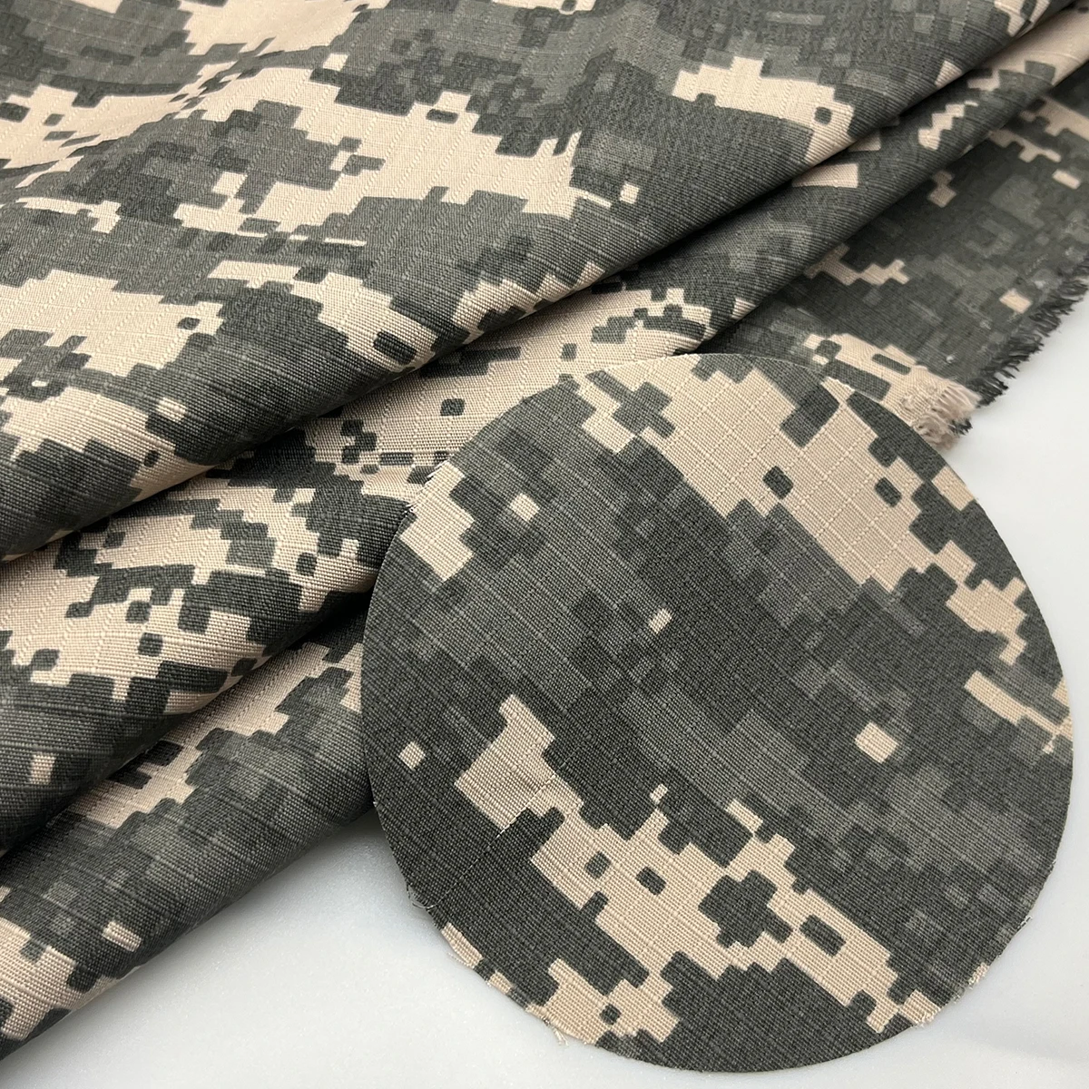Fabric manufacturer wholesale tc polyester/cotton polycotton ripstop combat milispec uniform ACU digital camouflage fabric