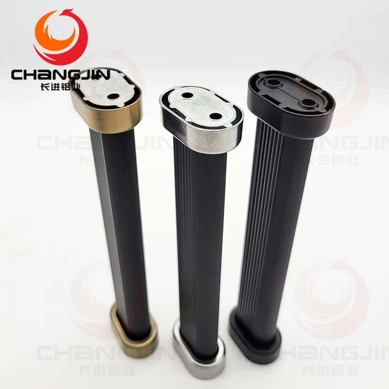 Wardrobe tube closet rod connector closet rod center support oval profile Aluminum tube wardrobe oval pipe