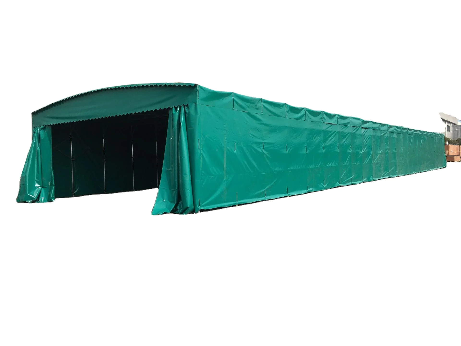 Warehouse Basketball Court Remote Control Activity Folding Telescopic Awning Shade and Rain Installation