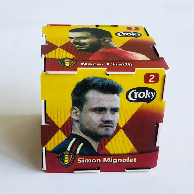 Factory direct plastic pp puzzle 3d cubic pp puzzle football puzzle card