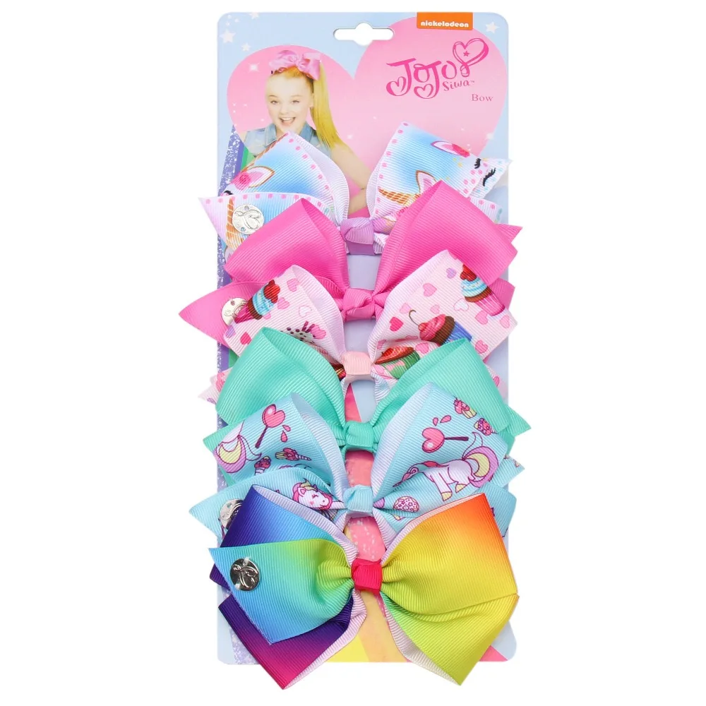Hot Sale 4 Inches Hair Clip Sets for Girls GrosgrainJoJo Bows With Clip for Sale Hair Accessories