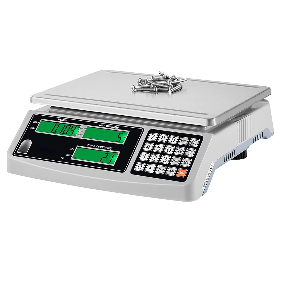 CX-ACS30 Industrial Counting Scale, 30 kg x 1 g, Digital Scale Electronic Gram Scale Inventory Piece Counting Scale