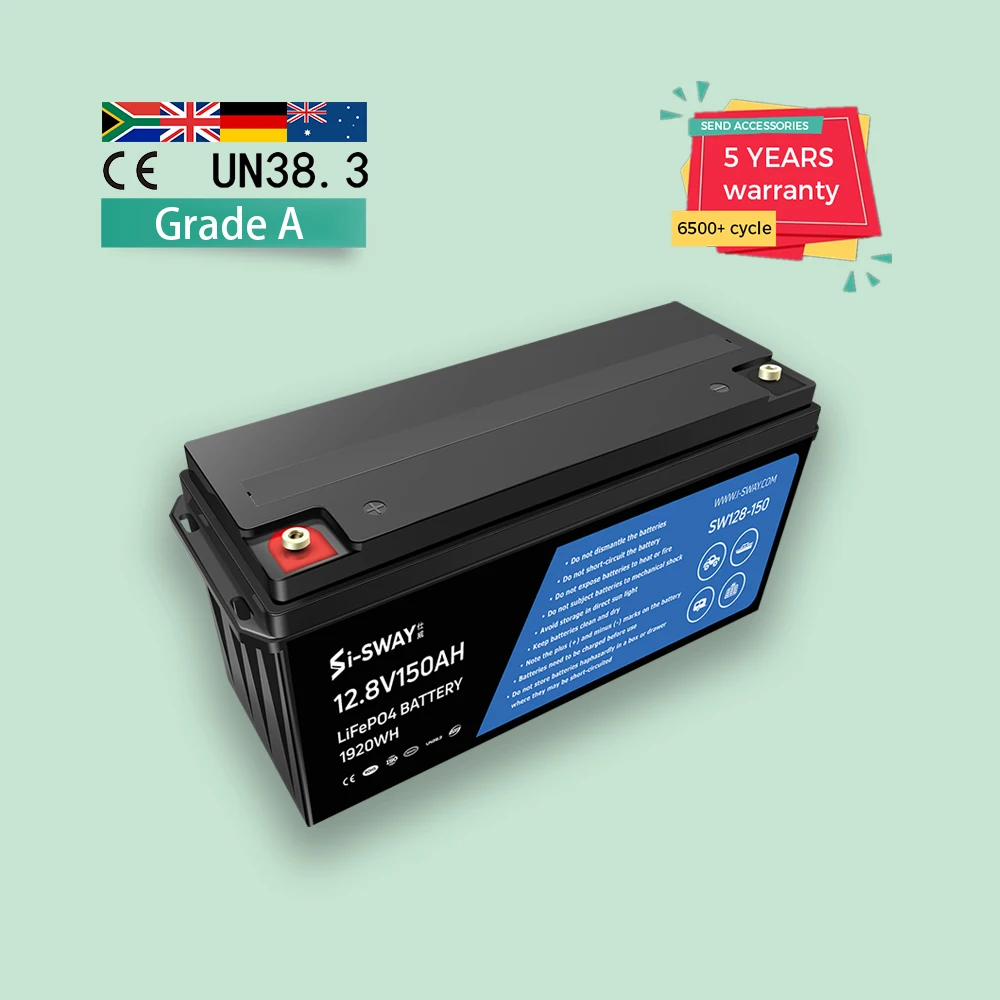 Rechargeable lifepo4 battery 12.8V 50AH/100AH /150AH/200AH/300AH lithium iron phosphate batteries for solar energy systems