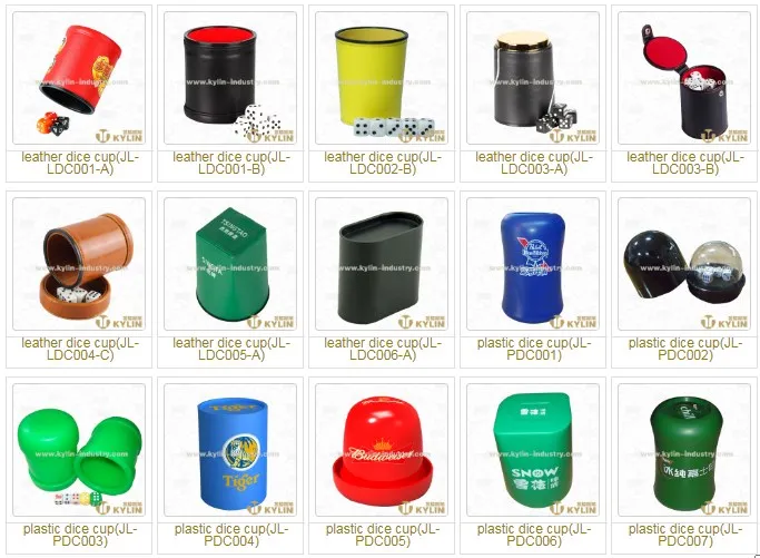 Interactive Clean Family Games plastic dice cup game with 5 dice and scoring note book