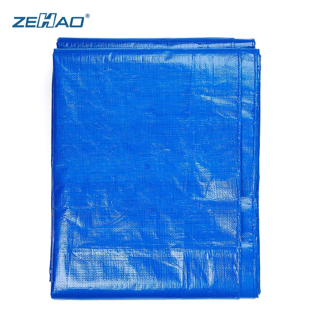 Zehao Factory Price 90g blue Double Coating Plastic Tarp China Manufacturer Waterproof Pe Tarpaulin Swimming Pool Covers