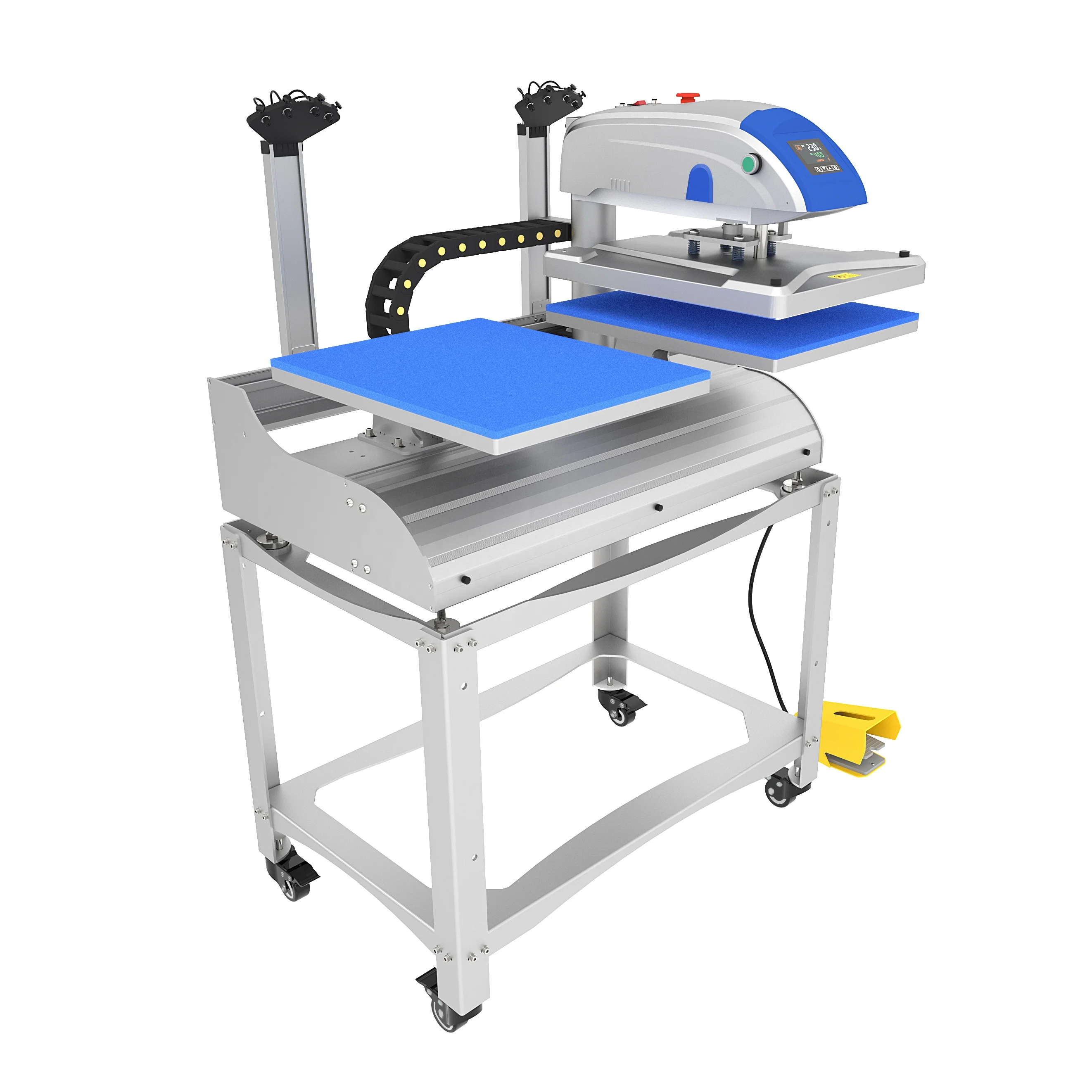 40x50 Automatic machine press dual press Electric making machine hot press machine for tshirt printing