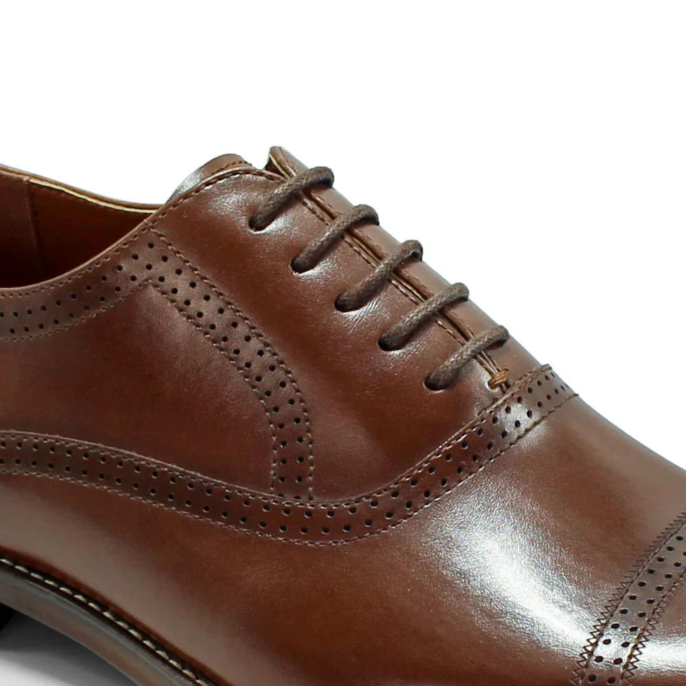 Лидер продаж классические туфли-броги для мужчин вечерняя одежда натуральная формальная обувь коричневые кожаные строченные туфли с острым носком