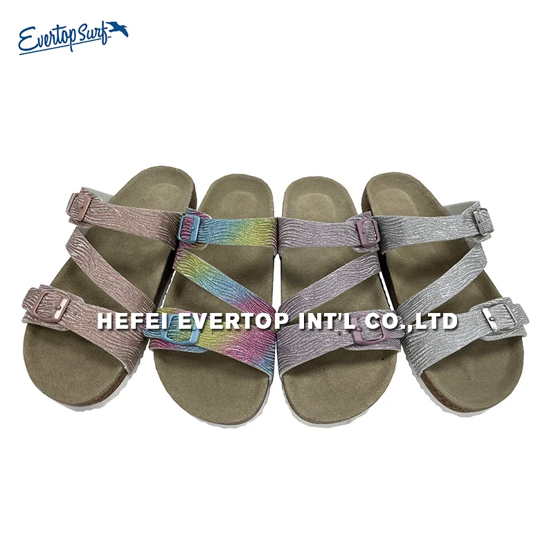 Chinese manufacturer indoor soft slippers non-slippery clogs cork sole slipper