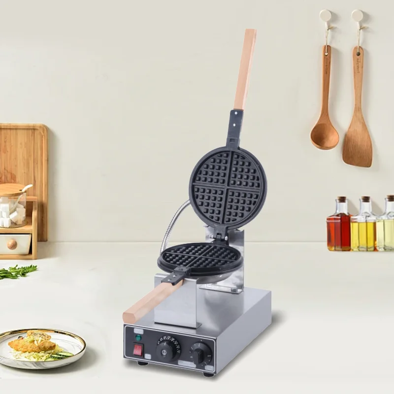 Best Selling  Commercial Grade Waffle Maker Professional Snack Machine  Stainless Steel Waffle Maker Rotated  Waffle Maker