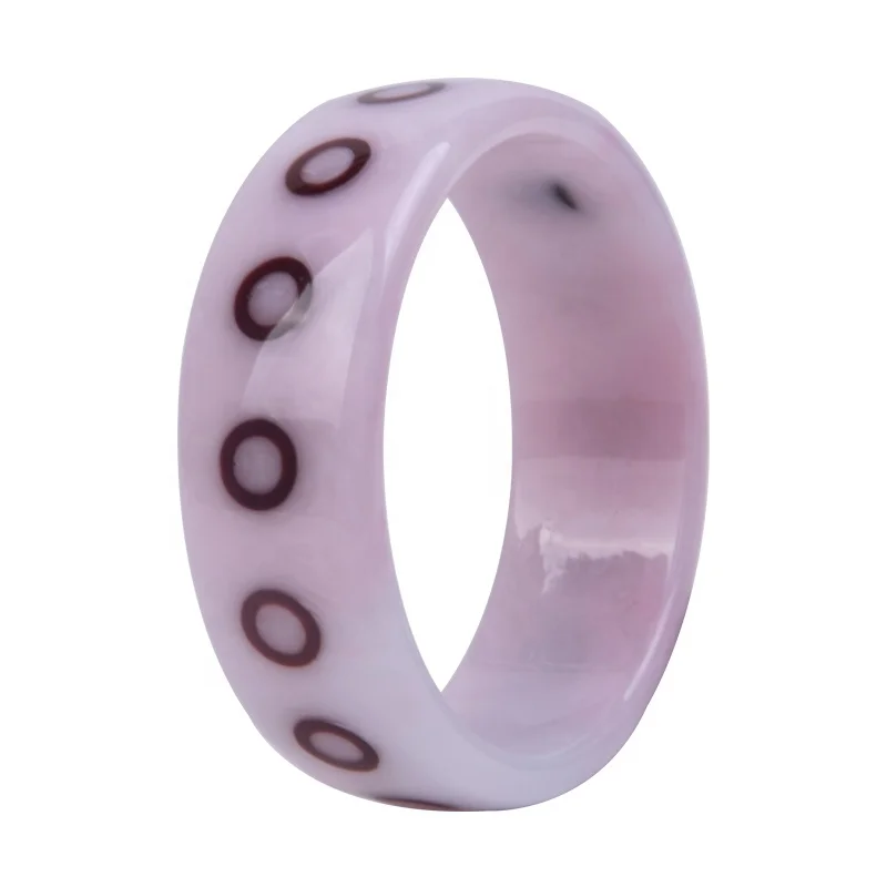 custom transparent clear bangle multi color pink girl resin bangle
