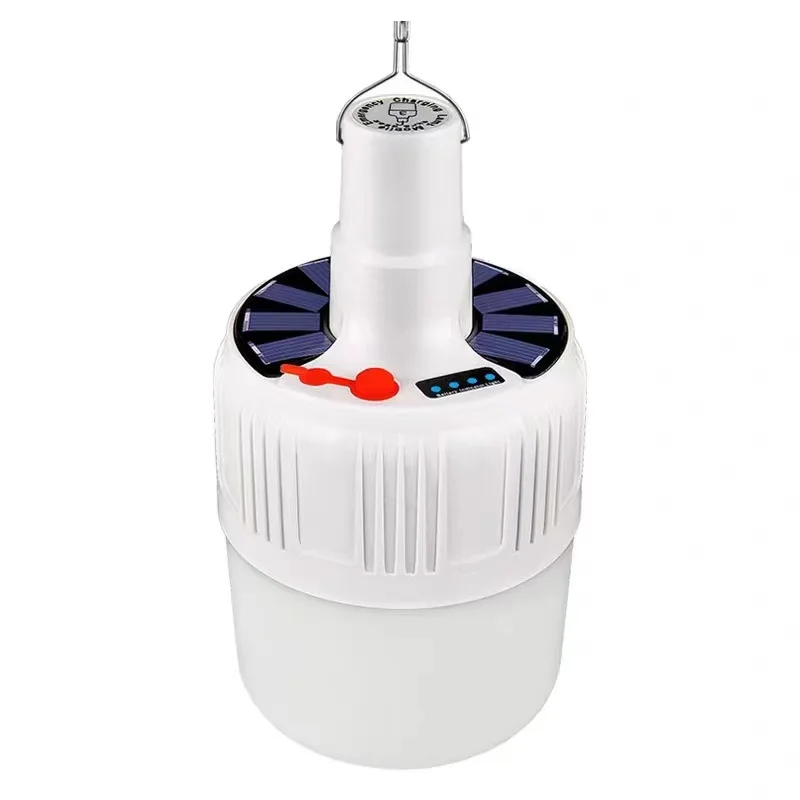 Rechargeable Bulb Lantern led Portable Camping Light Outdoor Solar LED T-Bulb Lights Lighting T100 With Remote Control
