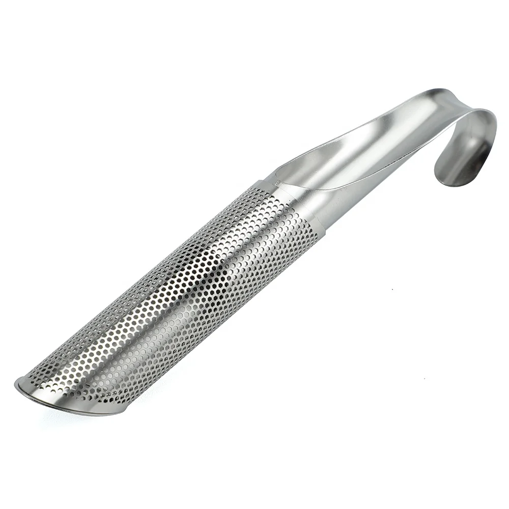 Pipe Shape Stainless Steel Fine Mesh Sticks Steeper Loose Leaf Tea Strainer Infuser