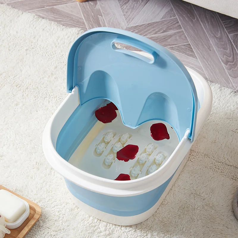 
Yiwu Multifunction Portable Pedicure Basin Heated Infrared Shiatsu Air Bubble Foot Stone Bath Massager for Spa 