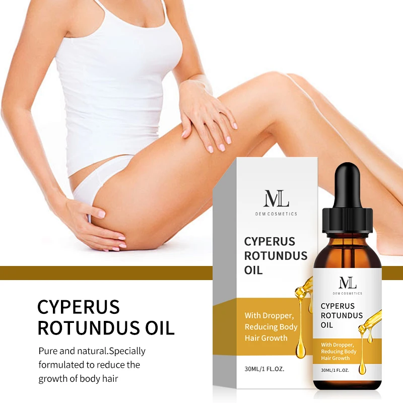 MLXL OEM Cosmetics Factory Supply Organic Body Hair Removal Oil 100% Pure Natural Cyperus Rotundus Oil
