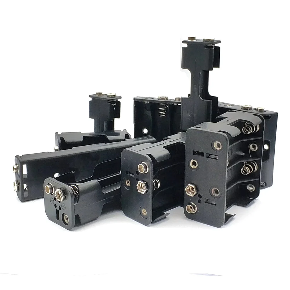 4*AA Battery Case Box 4 Slot 6V AA Battery Holder With 9V Male And Female Snap Connector