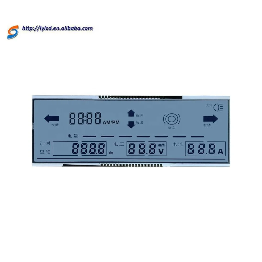 240x64 прозрачный ЖК-экран для мотоцикла, ЖК-дисплей для спидометра