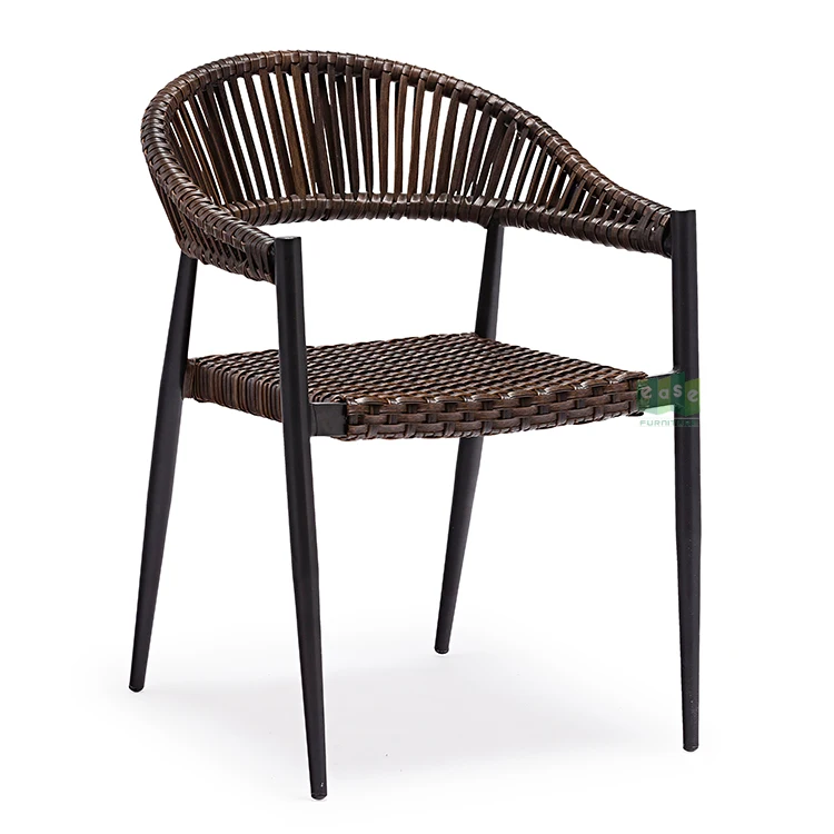 (E7071B) Штабелируемый стул для террасы, ресторана, ротанга, бистро