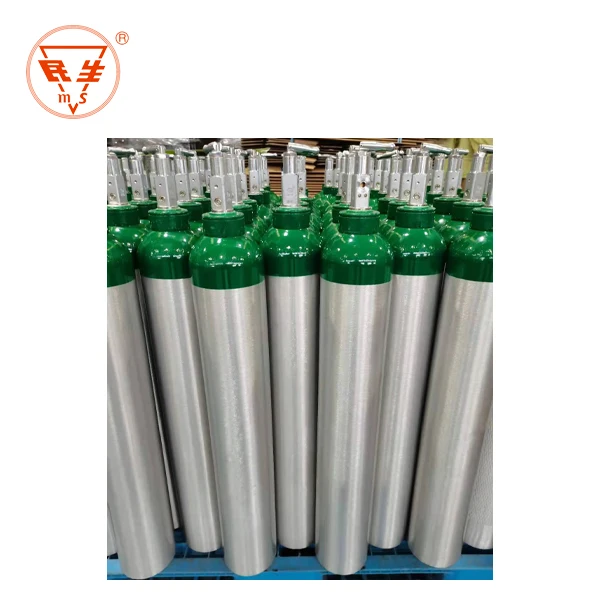 High-Pressure Aluminum Oxygen Gas Cylinder Durable Steel Material for LPG Nitrogen Medical Gas Use