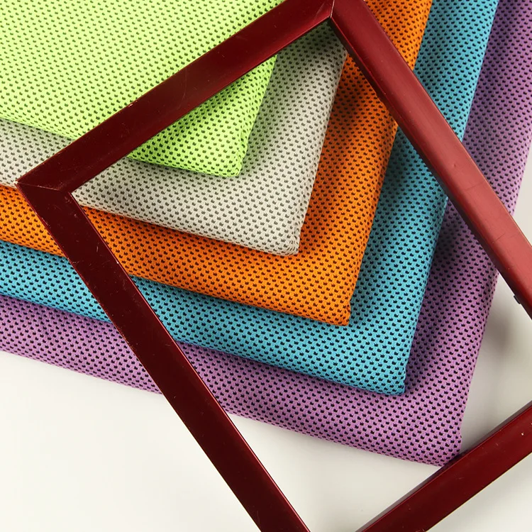 Polyester knitted mesh 75D sweat towel mesh 160g sportswear mesh casual outdoor basketball clothing fabric