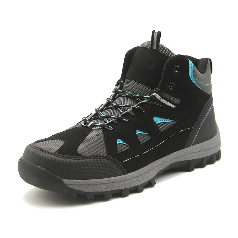 Customized high top outdoor sports mountain climbing trekking shoes men hiking boots