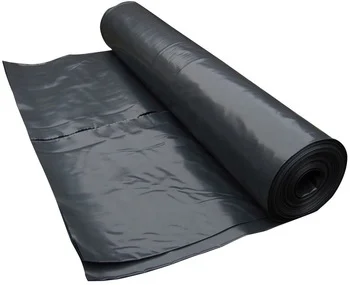 Black Plastic Builders Film 200 Um  Polythene Plastic Construction Film 10 X 100 Construction Recycled LDPE Plastic film