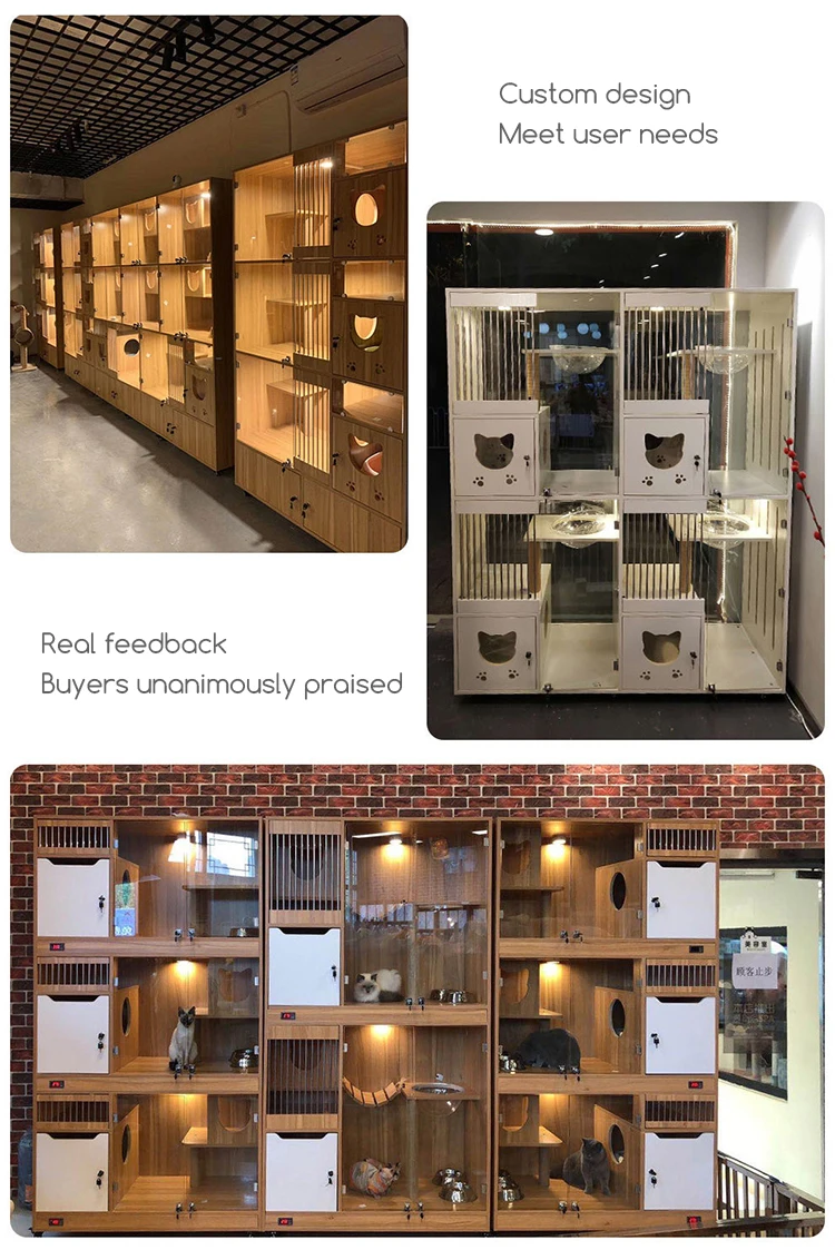 Wooden Pet House Cat Nest Customizable Solid Wood Cat House
