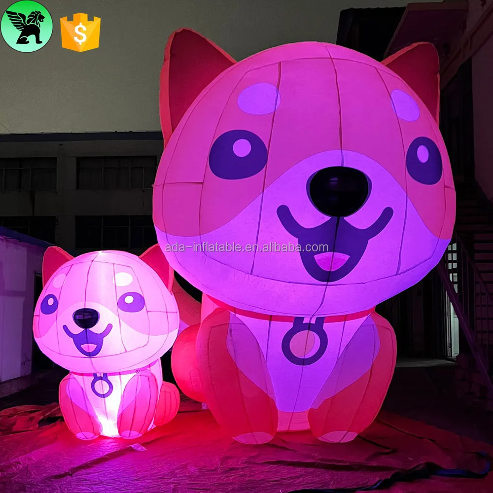 9m Festival Advertising Giant Inflatable Husky Customized Promotional Cartoon Inflatable Dog For Sale Decor A9619