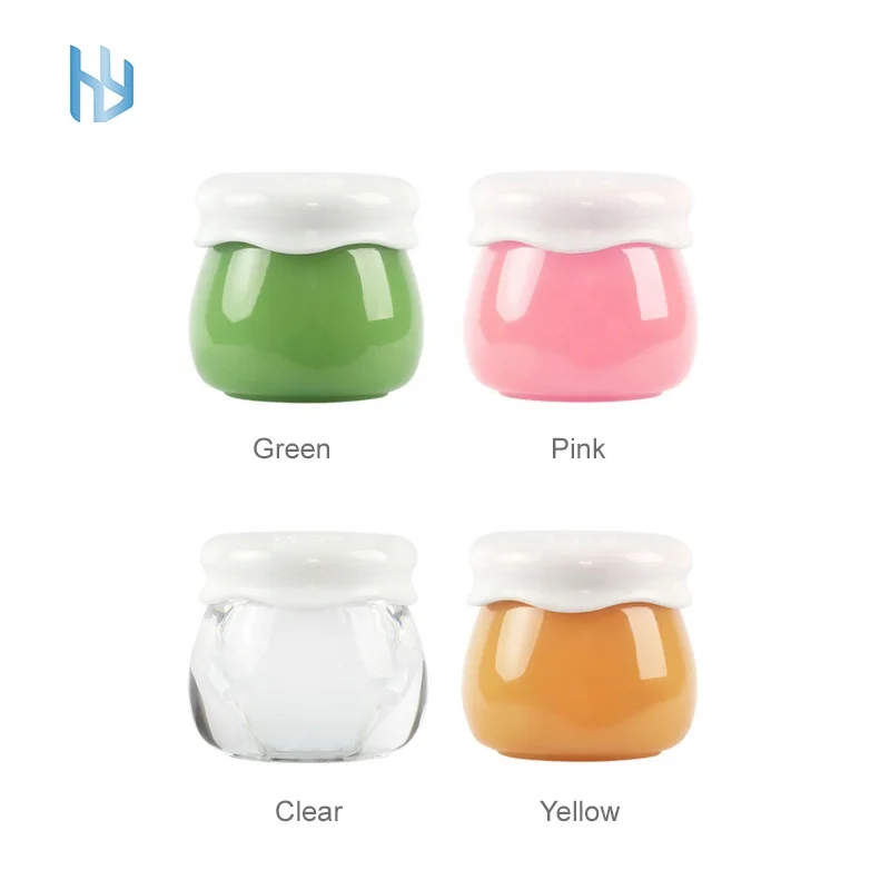 Luxury Sweet Cosmetics Packaging Containers Jar 0.5oz/1oz/2oz/4oz/8oz Lip Body Butter Glass Cosmetic Cream Jars