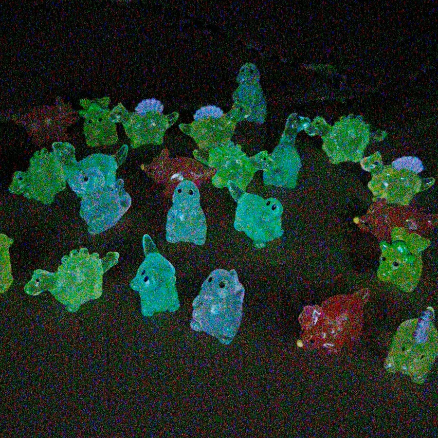 10 Pcs/set Luminous Glowing Resin Dinosaur Ornaments for Garden Yard Lawn Landscape Decorations Animal Desktop Craft Decor