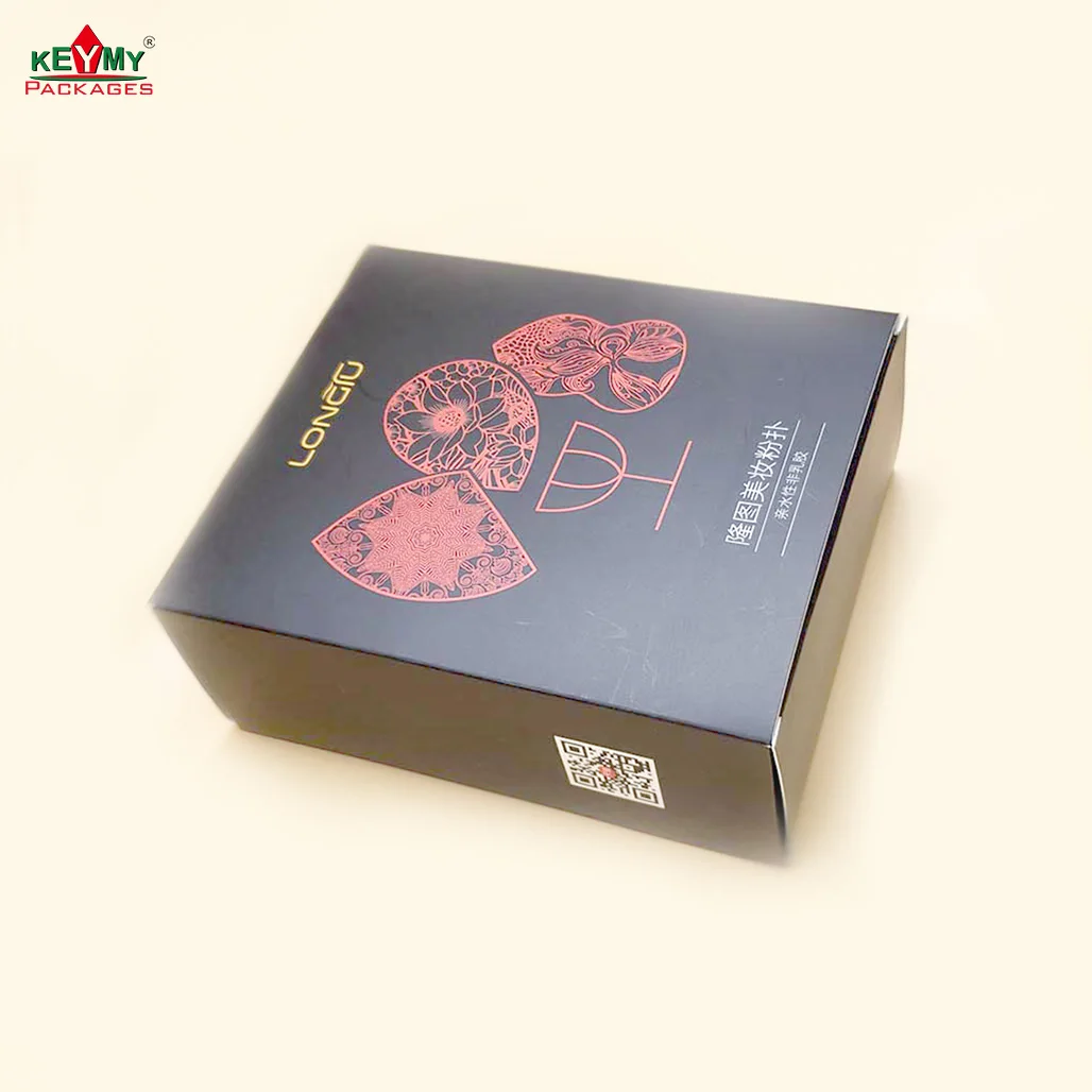 customize transparent blister box with lid for cosmetic products in Shenzhen in paper box