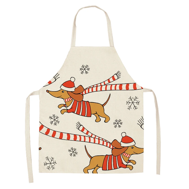 Animal Custom printed Aprons pvc coated waterproof Cooking Aprons Kitchen Aprons