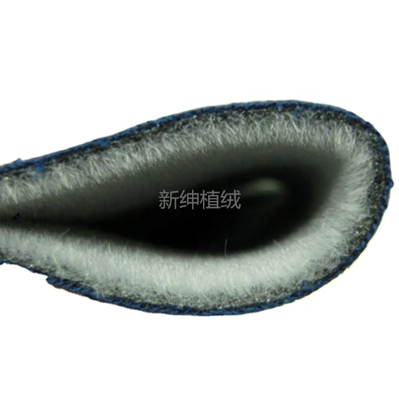 Knitting base polyurethane foam core nylon flocking surface sponge compound flock fabric for coat